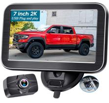 Câmera de backup AMTIFO A23 2K com monitor de 7 polegadas para caminhão