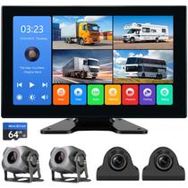 Câmera de backup Dash Cam Seventour 4 canais 1080p 10.2