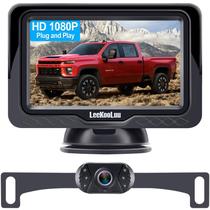 Câmera de backup LeekoOluu LK3 HD 1080P com monitor de 4,3"