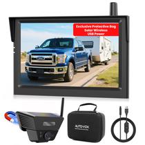 Câmera de backup sem fio AUTO VOX Solar Magnetic 1080P Monitor