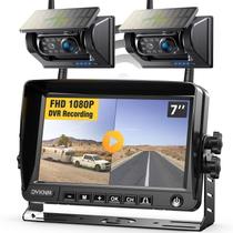 Câmera de backup sem fio DVKNM AP7-2 Solar Magnetic HD1080P