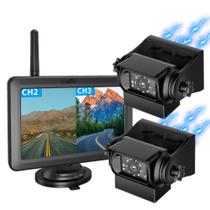 Câmera de backup sem fio EWAY HD 1080P 5" Split Monitor