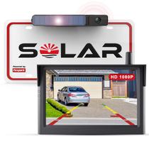 Câmera de backup sem fio Foxpark Solar com monitor 1080P de 5 polegadas