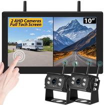 Câmera de backup sem fio Xrizuo 10" HD 1080P IP69 para RV Câmera de backup sem fio Xrizuo 10" HD 1080P IP69 para RV