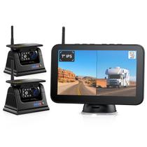 Câmera de backup sem fio ZEROXCLUB Magnetic Solar HD 1080P