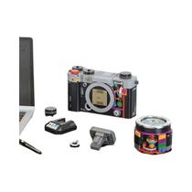 Câmera De Blocos De Montar Retrô Com Acessórios De Lente E Flash Simulado, Presente Para Crianças