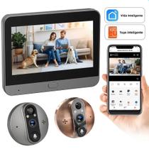 Câmera De Campainha WiFi 1080P Com Bateria, Visão Noturna, Smart Life, Tuya, Alexa, Google