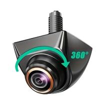 Câmera De Carro AHD 1080P Fisheye Universal Com Carcaça Metálica Dourada Visão Noturna Grande Ângulo Câmera De Carro AHD 1080P Fisheye Universal Com Carcaça Metálica Dourada Visão Noturna Grande Ângulo