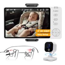 Câmera de carro de bebê A2C 5 1080P HD Monitor de bebê com visão noturna Câmera de carro de bebê A2C 5 1080P HD Monitor de bebê com visão noturna