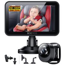 Câmera de carro de bebê BOEYOS BM500 360 voltada para trás 1080P HD