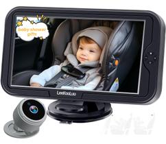 Câmera de carro de bebê LeekoOluu 1080P HD Crystal Night Vision