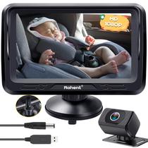 Câmera de carro de bebê Rohent HD 1080P USB Plug & Play Backseat