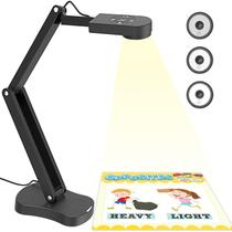 Câmera de documentos PAKOTOO 8MP USB com microfones duplos e luz LED Câmera de documentos PAKOTOO 8MP USB com microfones duplos e luz LED