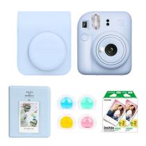 Câmera de filme instantâneo Fujifilm Instax Mini 12 azul pastel