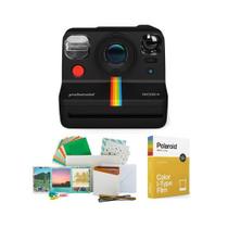 Câmera de filme instantâneo Polaroid Now 2ª geração I-Type preta