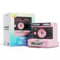 Câmera de impressão instantânea Eveedo para crianças com tela de 2,4" rosa Câmera de impressão instantânea Eveedo para crianças com tela de 2,4" rosa
