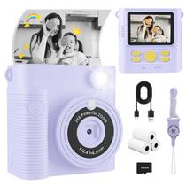 Câmera de impressão instantânea FLATEEN Kids HD Digital Video 3-12Y