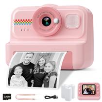 Câmera de impressão instantânea HiMont Kids 1080P HD com 3 rolos de papel Câmera de impressão instantânea HiMont Kids 1080P HD com 3 rolos de papel