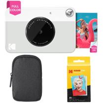Câmera de impressão instantânea KODAK Printomatic Grey com estojo e papel