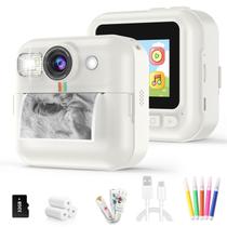 Câmera de impressão instantânea para crianças BOFIDAR com canetas coloridas brancas Câmera de impressão instantânea para crianças BOFIDAR com canetas coloridas brancas