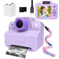 Câmera de impressão instantânea TOPELOTEK Kids Purple de 3 a 12 anos