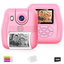 Câmera de impressão instantânea WEOLULI Kids 3-9 anos com 3 rolos de papel