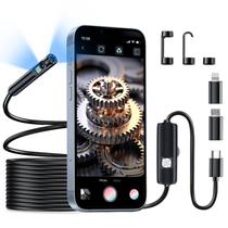 Câmera de inspeção Borescope TLMUSE 1920P HD para Android/iPhone