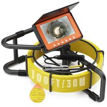 Câmera de inspeção para esgoto Seenezader 30 m de cabo, tela 5" 1080P, DVR, IP68 Câmera de inspeção para esgoto Seenezader 30 m de cabo, tela 5" 1080P, DVR, IP68