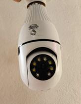 Camera de monitoramento com bocal tipo lâmpada 360 / 180