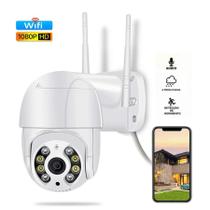 Câmera de Monitoramento IP Externa à Prova D'água com WiFi, Infravermelho e HD Câmera de Monitoramento IP Externa à Prova D'água com WiFi, Infravermelho e HD