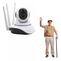 Câmera De Monitoramento Ip Idoso Home-care Wi-Fi Infravermelho