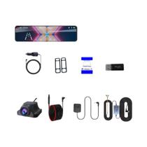 Câmera De Painel 4K Com Visão Noturna HD E Gravação Em Loop, Câmera Traseira Opcional, DVR