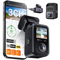 Câmera de painel VANTRUE E360 Plus 3 canais 360 WiFi 1944P