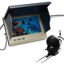 Câmera de pesca subaquática ZXBVSU com visão noturna e tela HD de 4,3" Cabo impermeável de 100 pés e bateria de 5000 mAh para pesca no gelo, lago, barco e caiaque