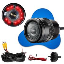 Câmera de Ré Automotiva 9 Led Hd Infravermelho Visão Noturna