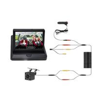 Câmera De Ré Automotiva À Prova d'Água Com Amplo Ângulo De Visão E Monitor Colorido TFT LCD De 4,3