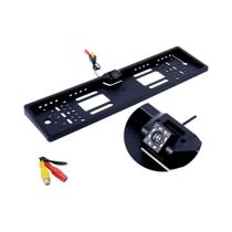 Câmera De Ré Automotiva Com Visão Noturna À Prova d'Água E 4 Ou 8 LEDs Para Placa Europeia