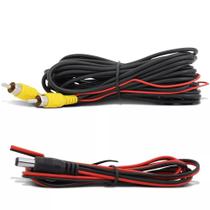 Câmera de Ré Colorida 2 em 1 Com Sensor - Preto