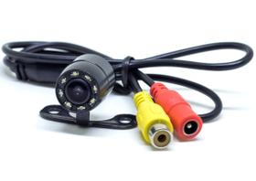 Camera de ré com led suporte borboleta com visão noturna otima visibilidade Compatível com aparelhos de DVD e telas LCD - E-TECH