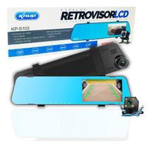 Câmera de Ré + Frontal + Espelho LCD - Knup Kp-s103 - Carro