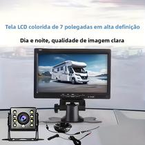 Câmera De Ré HD De 7 Polegadas Para Caminhões, Vans, Trailers E RVs, Câmera De Visão Noturna Câmera De Ré HD De 7 Polegadas Para Caminhões, Vans, Trailers E RVs, Câmera De Visão Noturna