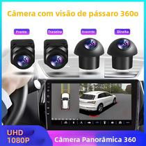 Câmera De Ré Panorâmica 360 Graus Em Cores Completas Com Visão Noturna AHD1080P Para Rádio Android
