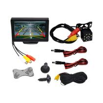 Câmera De Ré Para Carro À Prova d'Água Com Monitor De Visão Noturna De 43 Polegadas TFT LCD