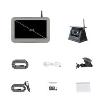 Câmera De Ré Sem Fio Alimentada Por Energia Solar Com Monitor De 5 Polegadas Para Caminhão, Trailer