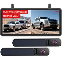 Câmera de Ré Sem Fio AUTO-VOX 2 Solar com Câmera Dupla e Tela de 7,2" Câmera de Ré Sem Fio AUTO-VOX 2 Solar com Câmera Dupla e Tela de 7,2"