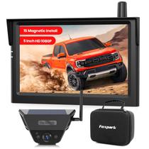 Câmera de ré sem fio Foxpark solar magnética 12,7 cm HD 1080P