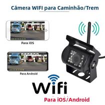 Câmera De Ré Sem Fio HD WIFI Para Caminhões E Ônibus 12V-24V Visão Noturna Para iPhone Android 100M Câmera De Ré Sem Fio HD WIFI Para Caminhões E Ônibus 12V-24V Visão Noturna Para iPhone Android 100M