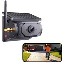 Câmera de Ré Sem Fio HUAJUN 1080P HD Solar IP67 Câmera de Ré Sem Fio HUAJUN 1080P HD Solar IP67