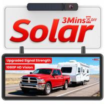 Câmera de ré sem fio solar AUTO-VOX 7,2" HD DVR