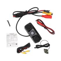 Câmera De Ré Universal 12V Com Sensor De Estacionamento E Luzes De Placa De Licença Controle De